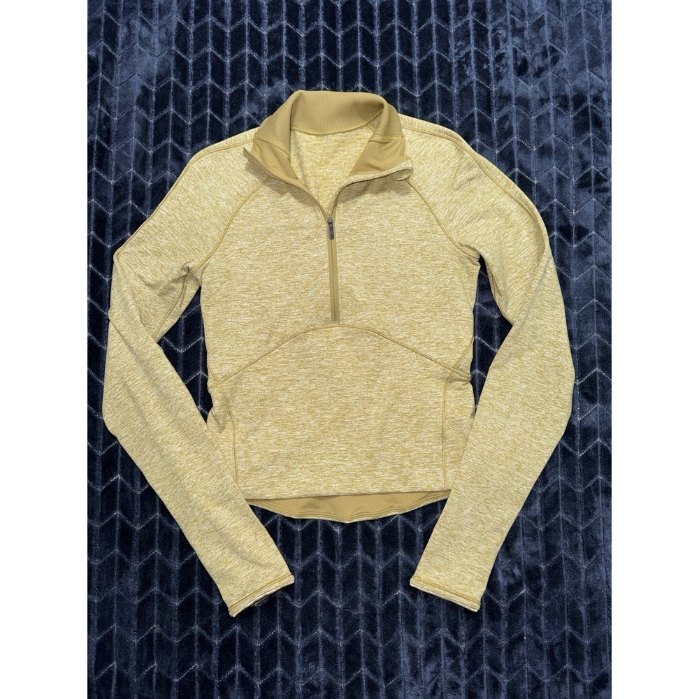 Lululemon Women's Always Alert 1/2 Zip Up Jacket Long Sleeve Cropped Size 2